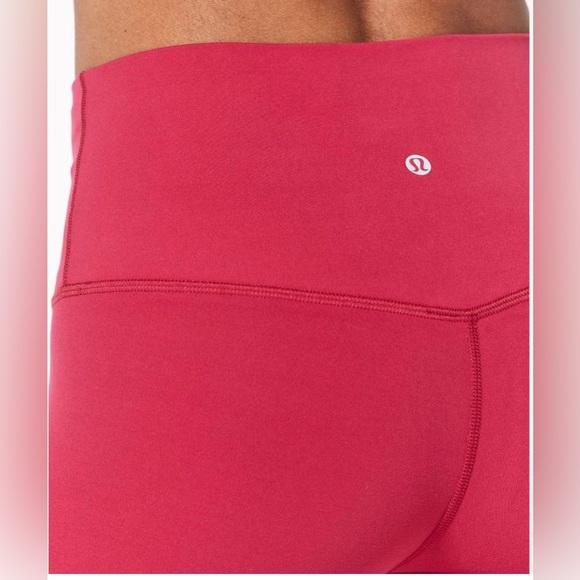 Lululemon Align Crop 21” Sz 4 Dark Red - Picture 5 of 5